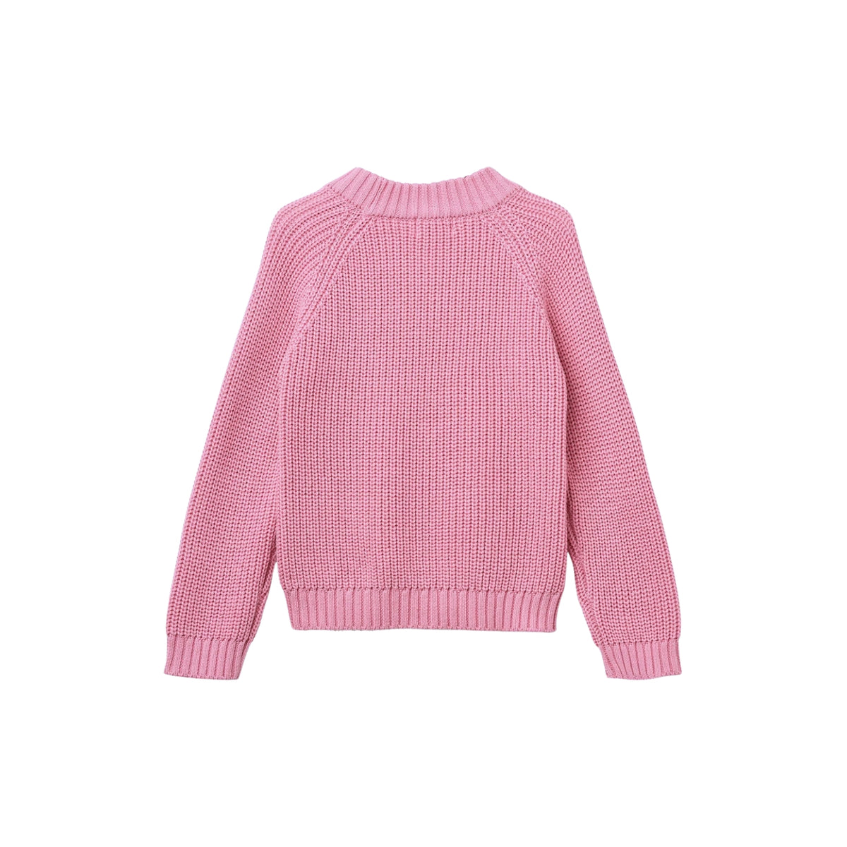 Classic Knitted Rib Sweater | Blossom Pink