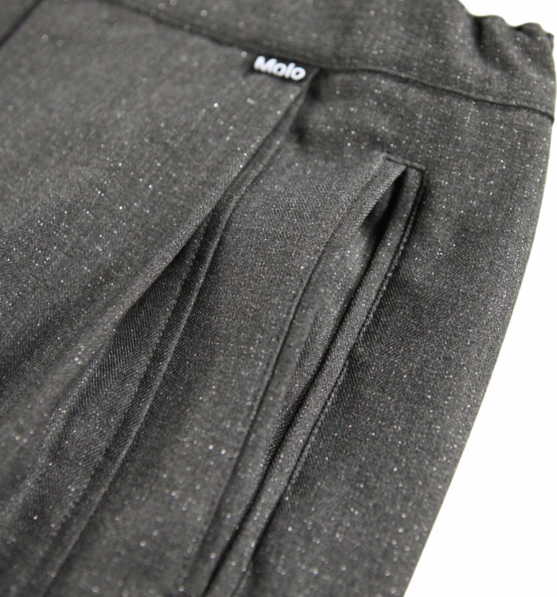 Alvina Flannel Pants | Grey Silver Check