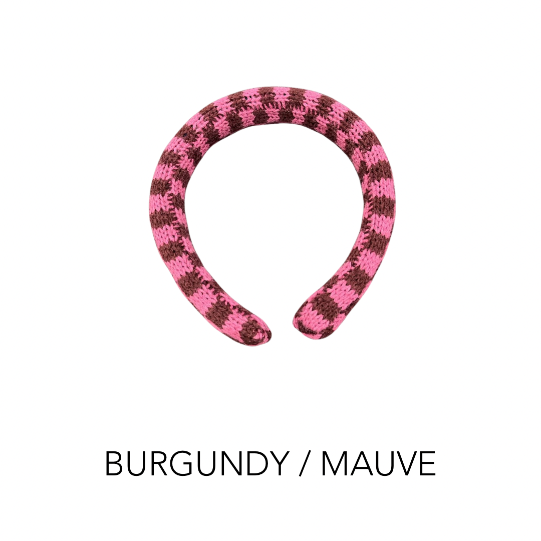 Knit Headband | Checkered