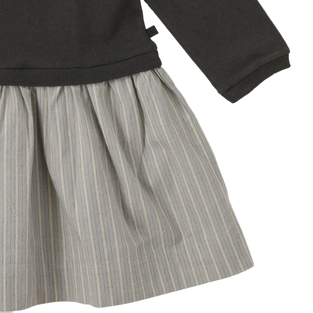 Milo Stripe Dress | Charcoal