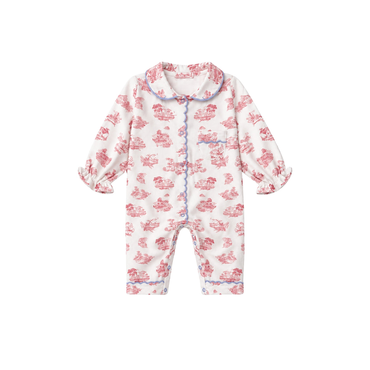Maria Baby Pyjamas | Red Toile