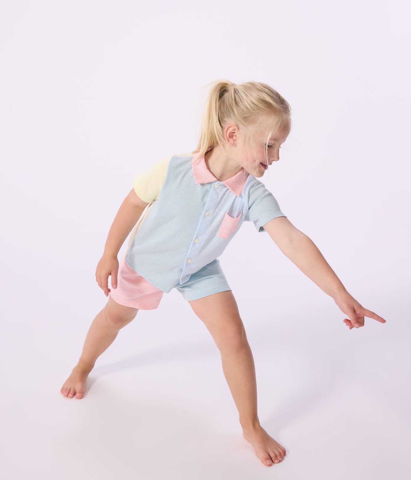 Buttoned Cotton Pyjamas | Multicolor