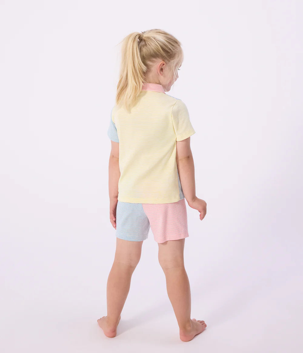 Buttoned Cotton Pyjamas | Multicolor