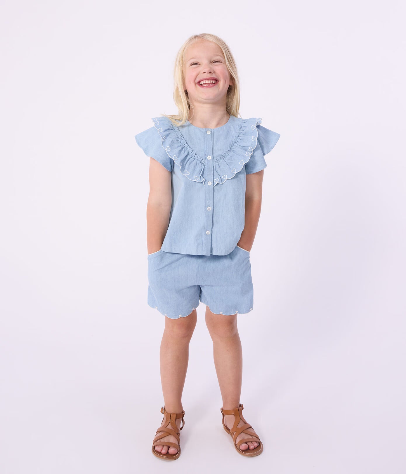 Cotton Shorts | Blue