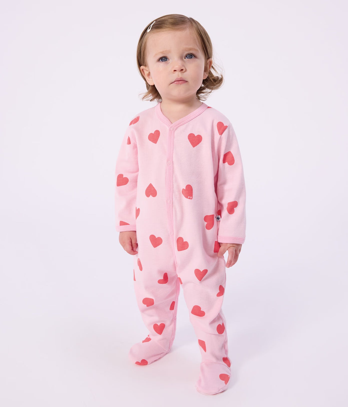 Heart Print Sleepsuit