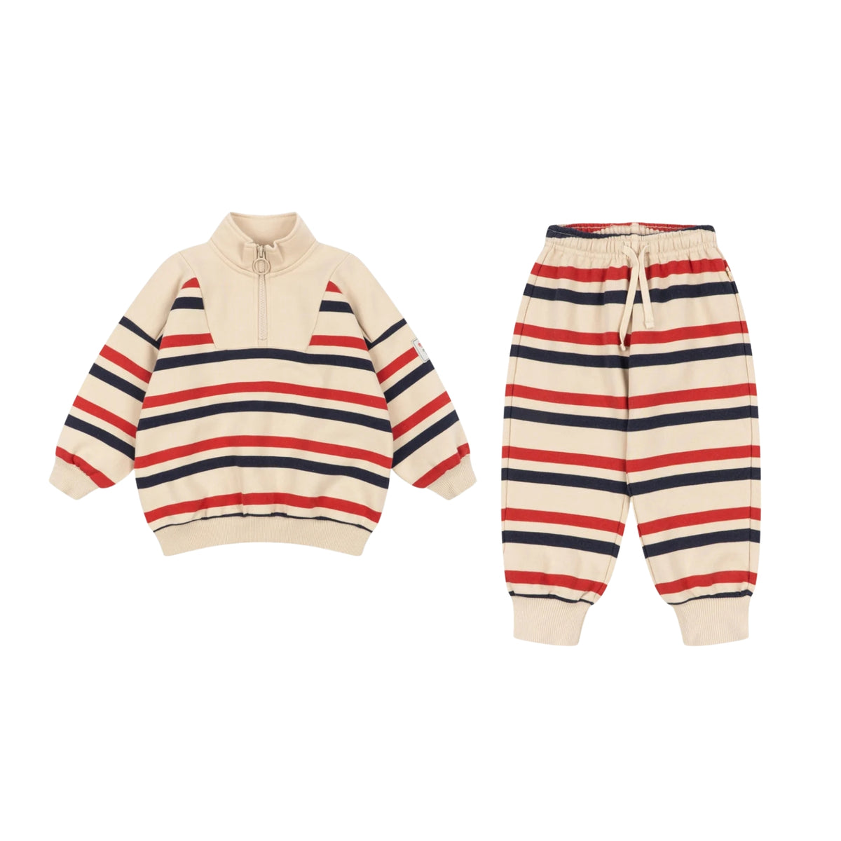Lou Sweat Set | Tangerine Stripe