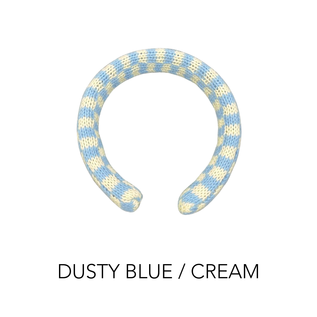 Knit Headband | Checkered