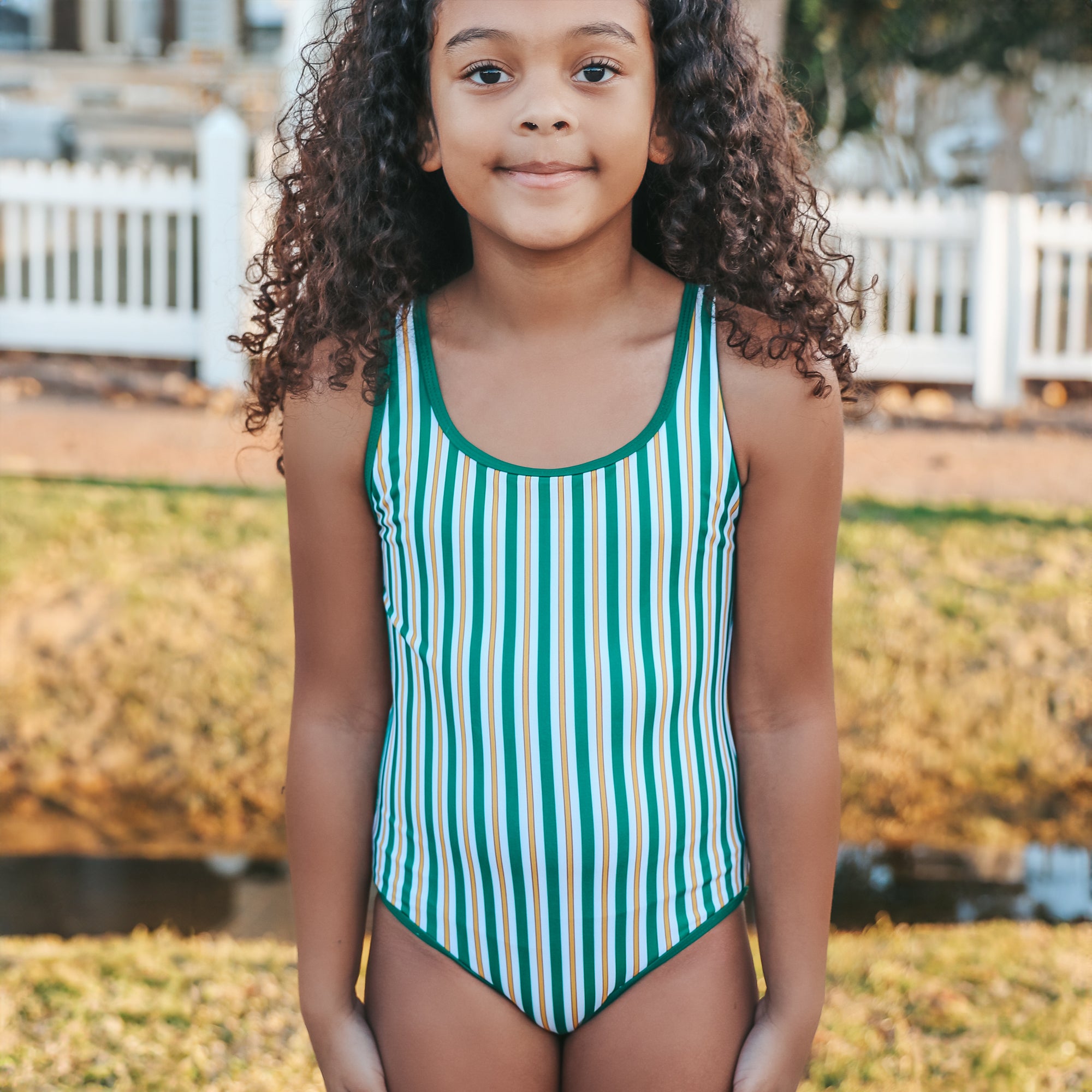 Hamptons Stripe One Piece Swimsuit