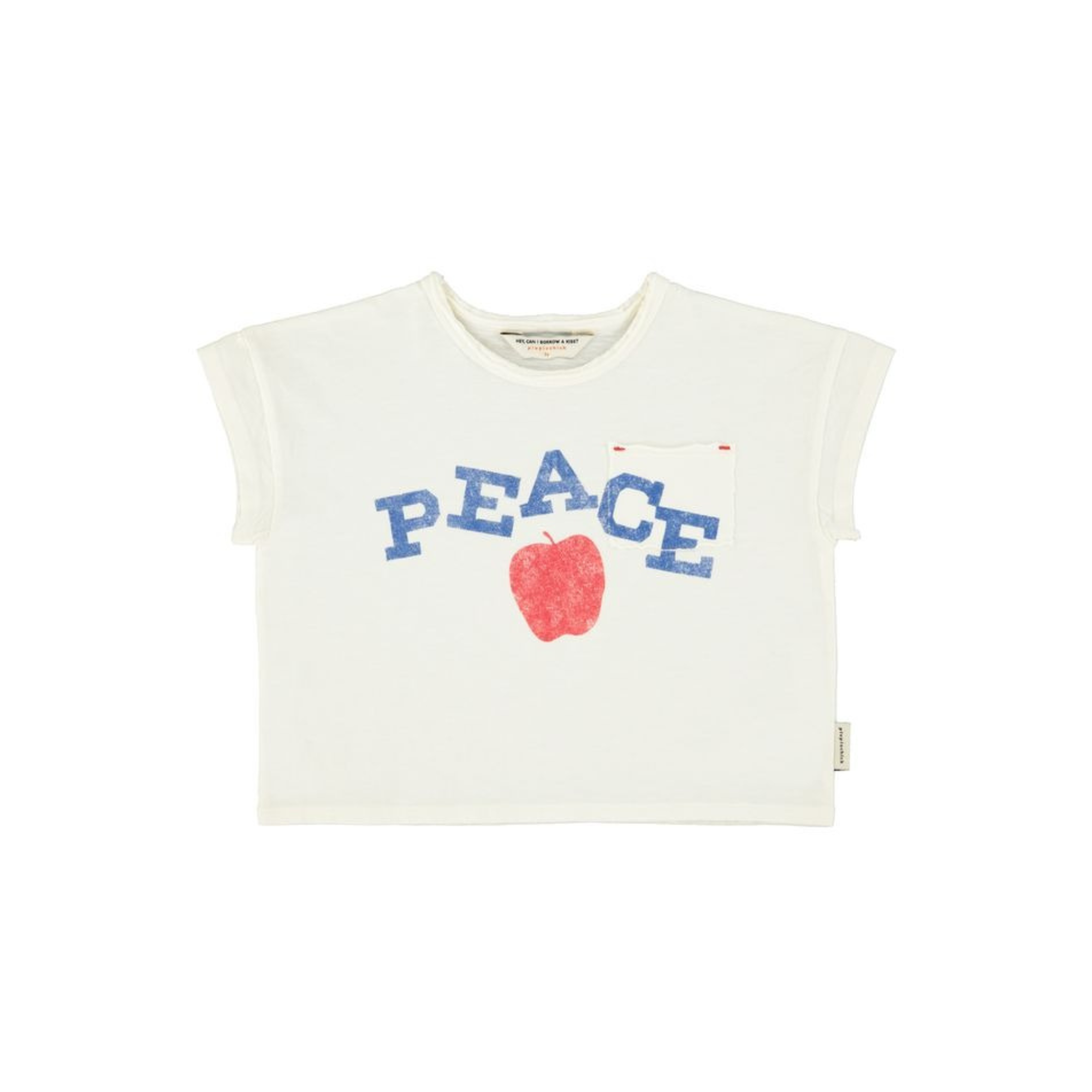 Peace Print T-Shirt | Ecru
