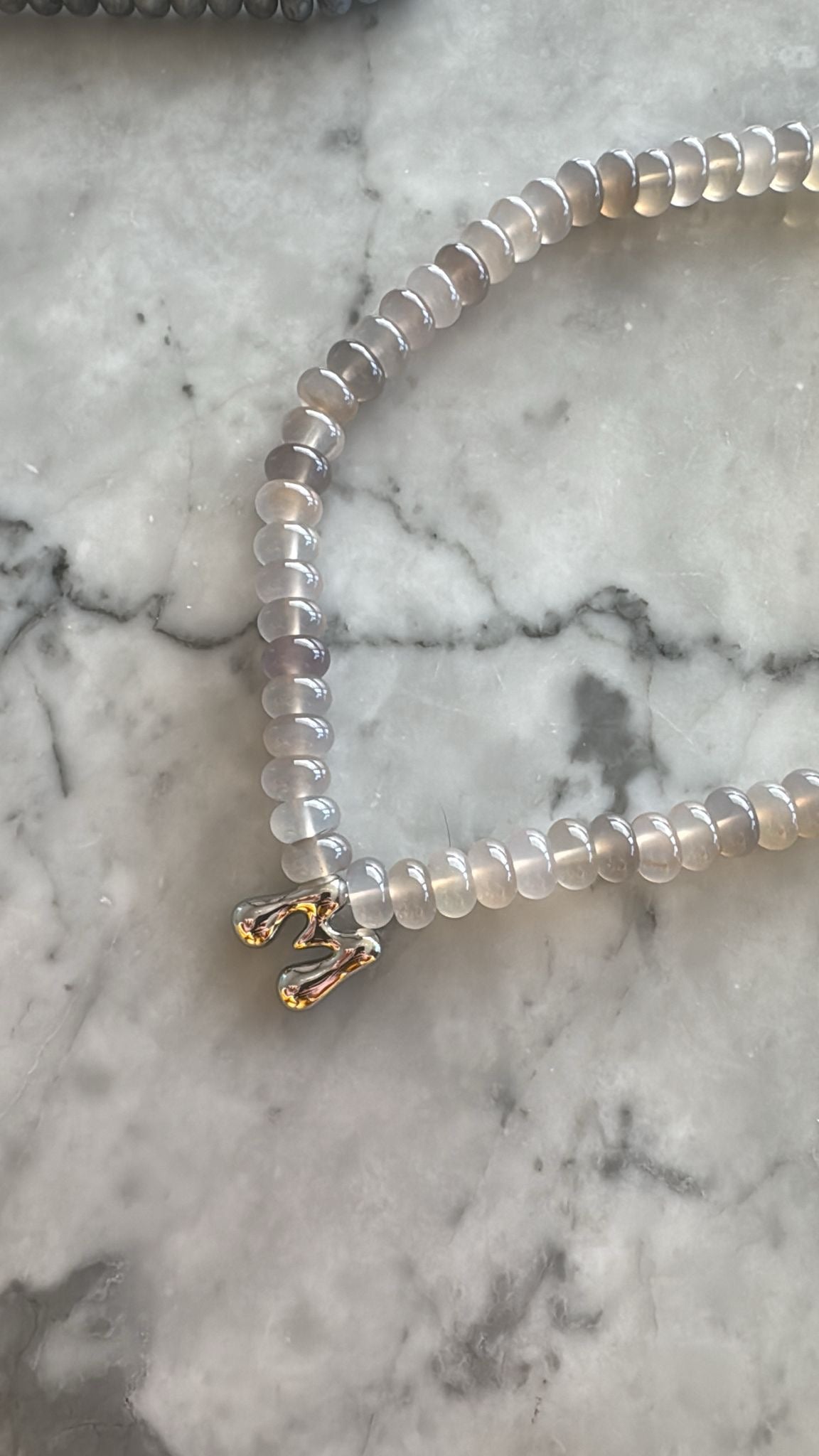 Initial Necklace | Moon Cloud