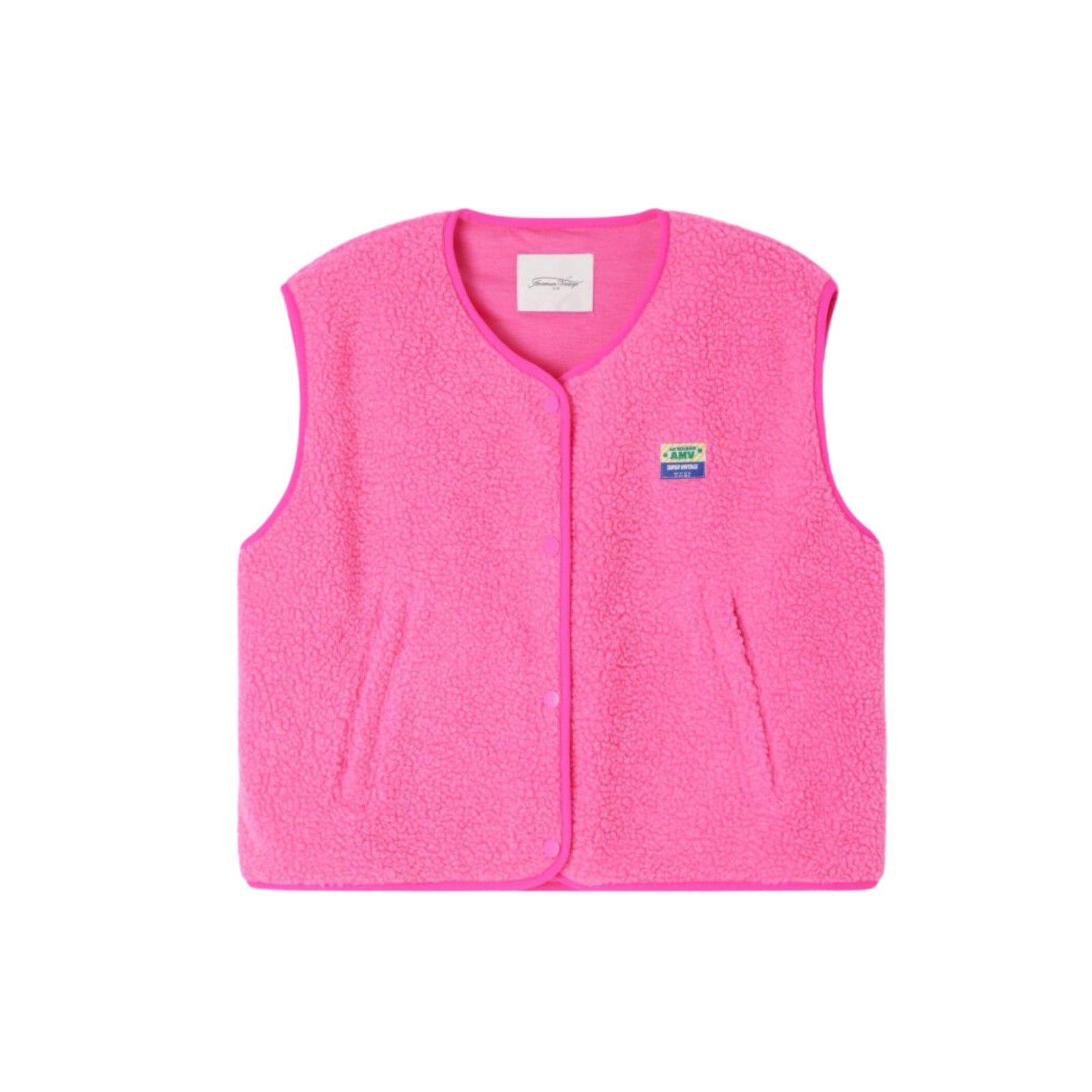 Womens Hoktown Sleeveless Jacket | Acid Pink Melange