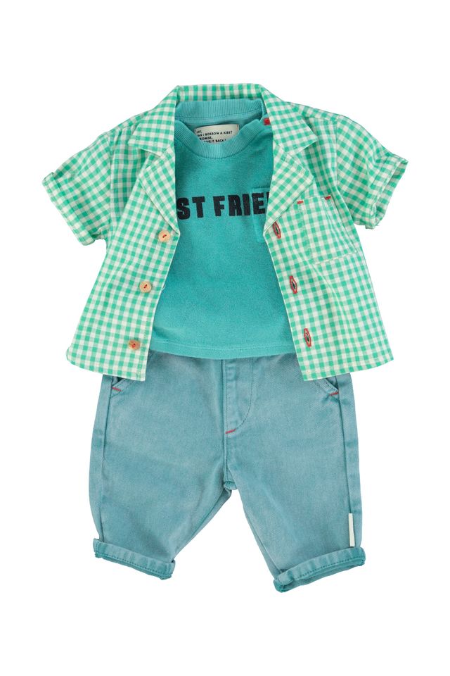 Baby Trouser | Washed Green