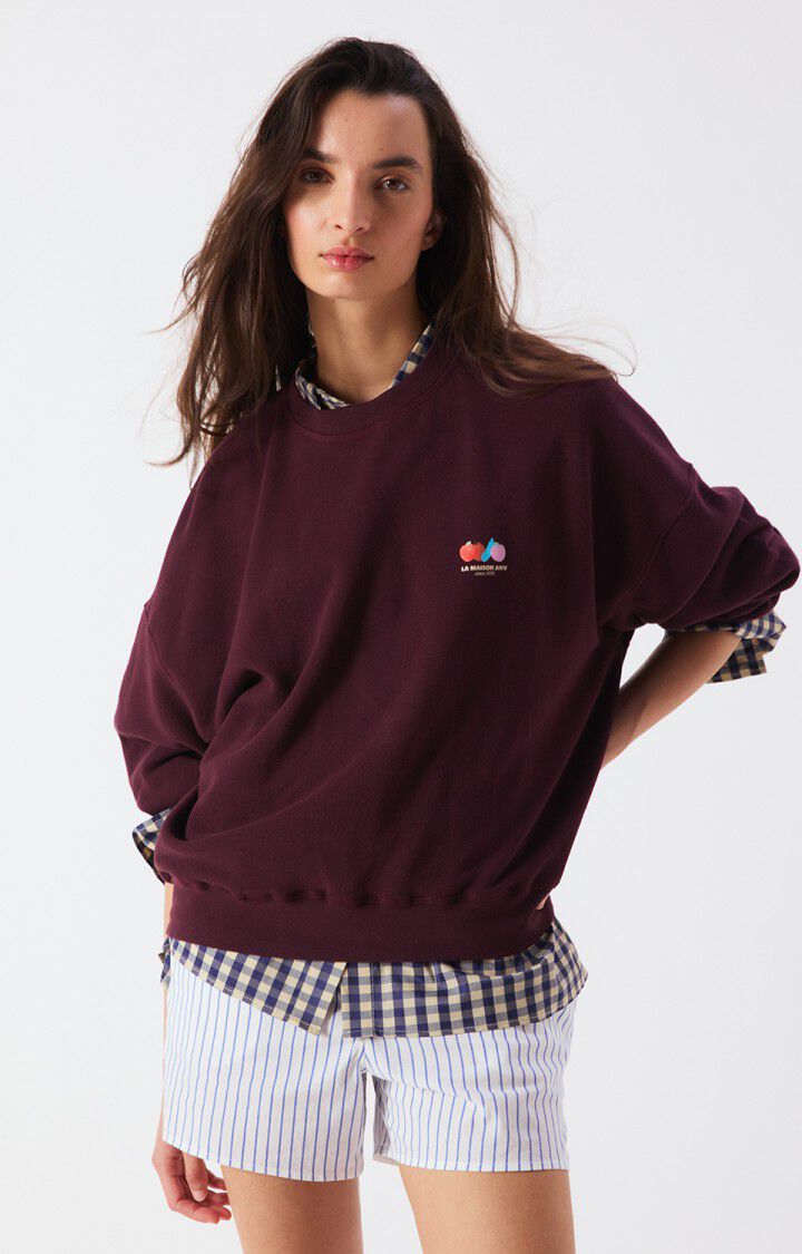 Womens Atubay Sweatshirt | Wine Lees