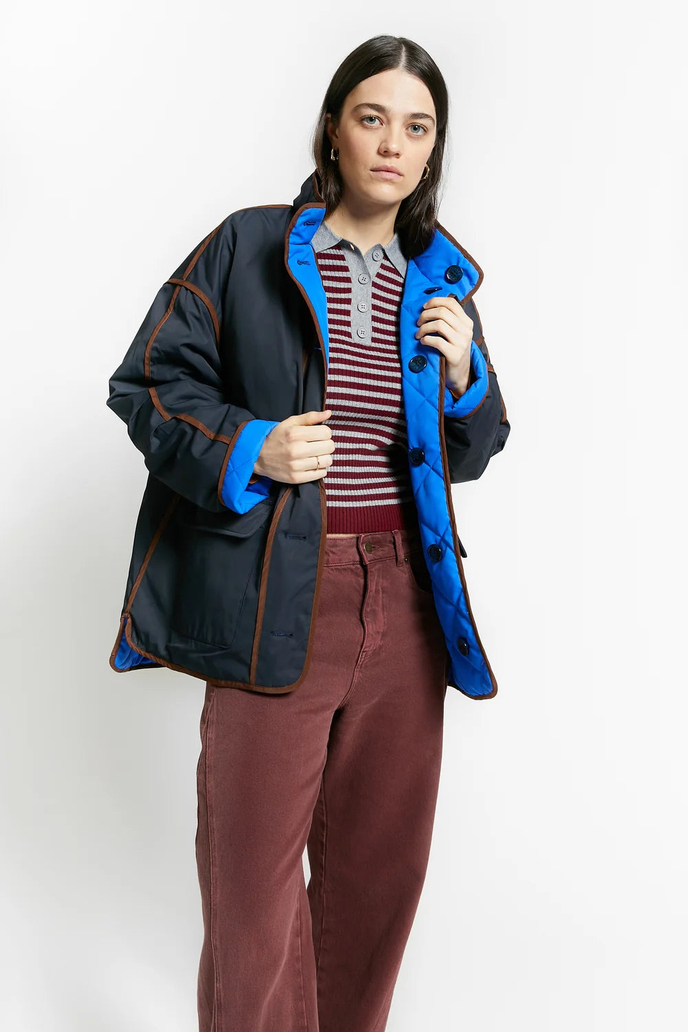 Warmup Reverisible Jacket | Navy