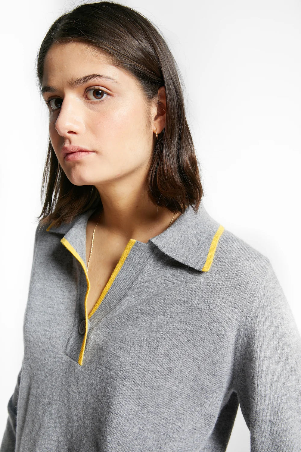 Winner Polo Knit Sweater | Grey
