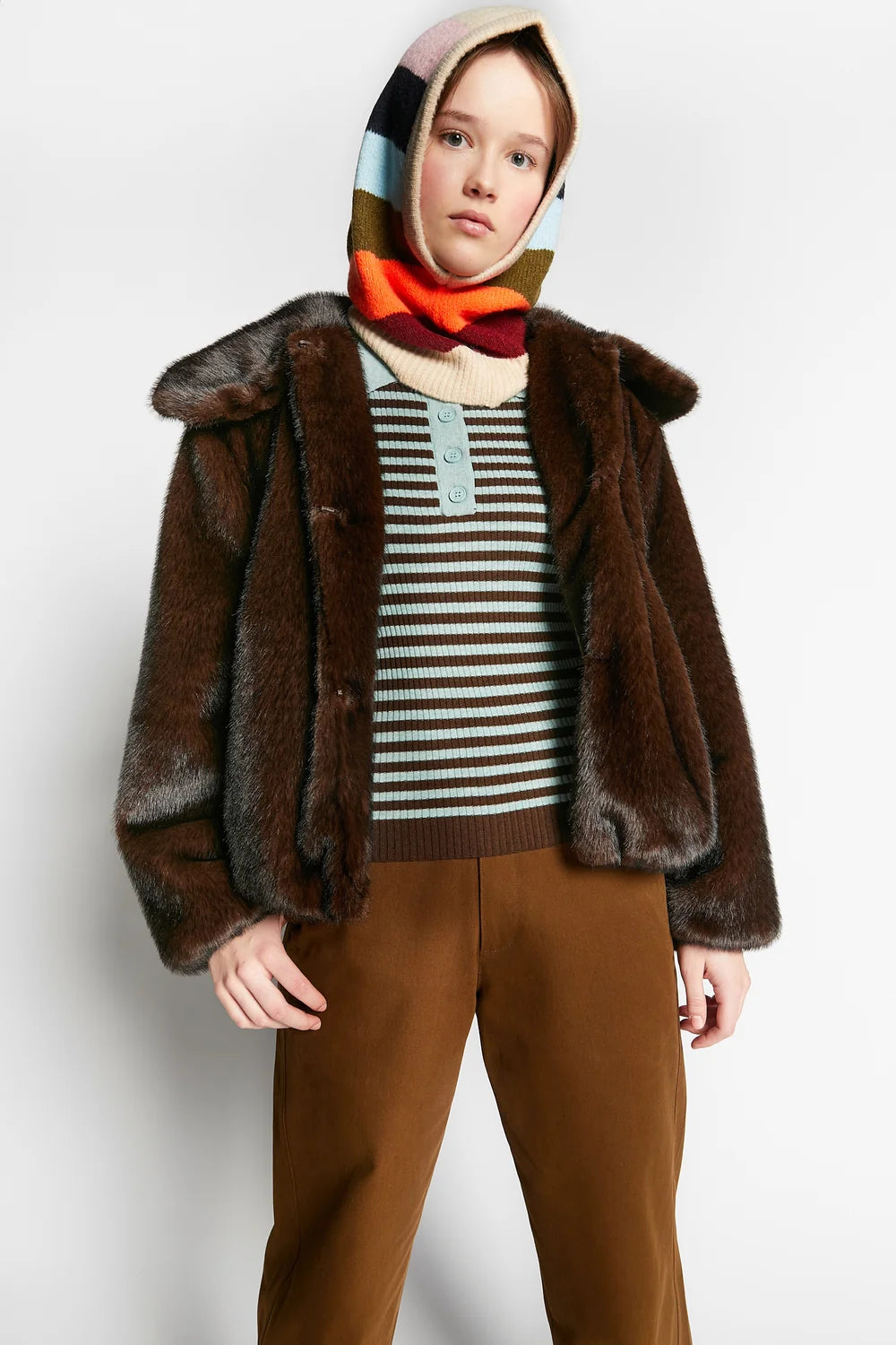 Weather Faux Fur Jacket | Coffee