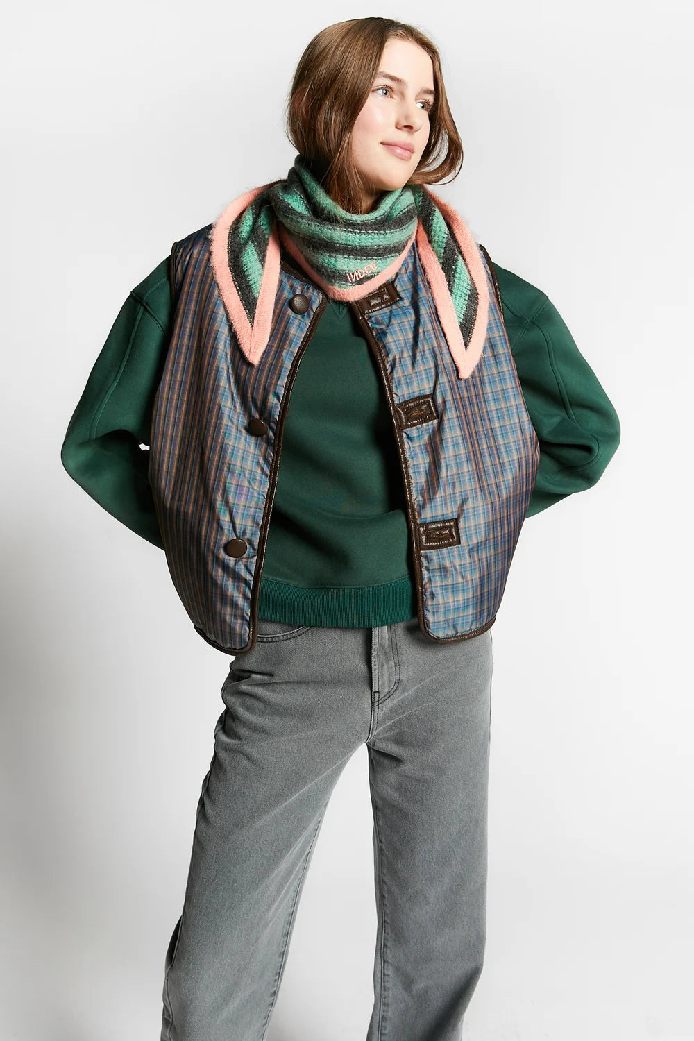 Waregem Reversible Fake Fur Gilet | Coffee