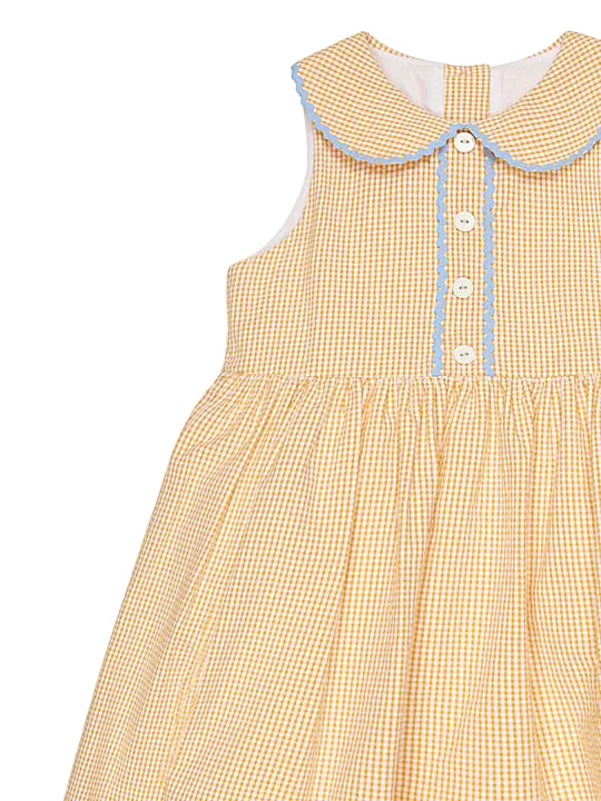 Aimee Dress | Yellow Gingham