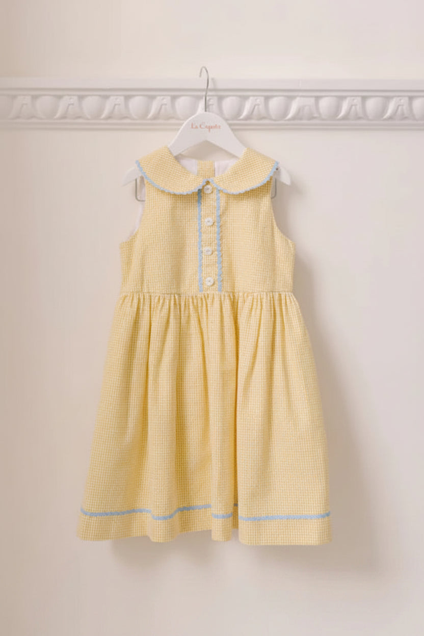 Aimee Dress | Yellow Gingham