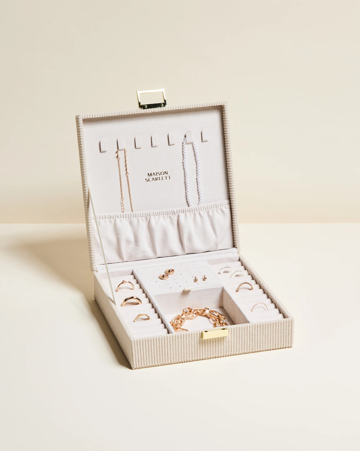 Anne Corduroy Jewelry Box