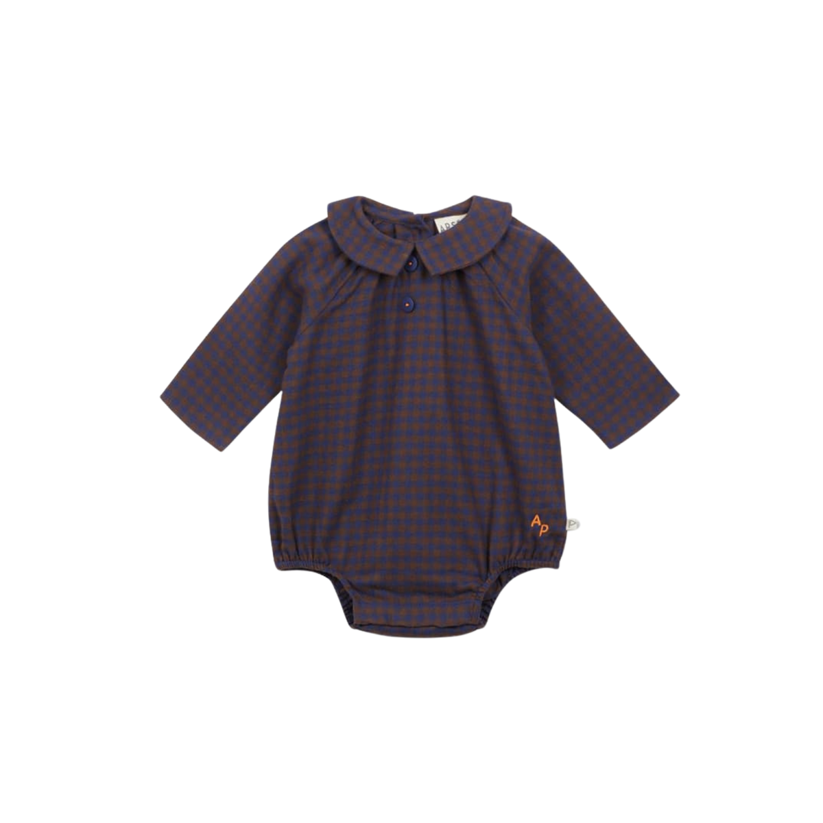 Vichy Baby Romper | Marron