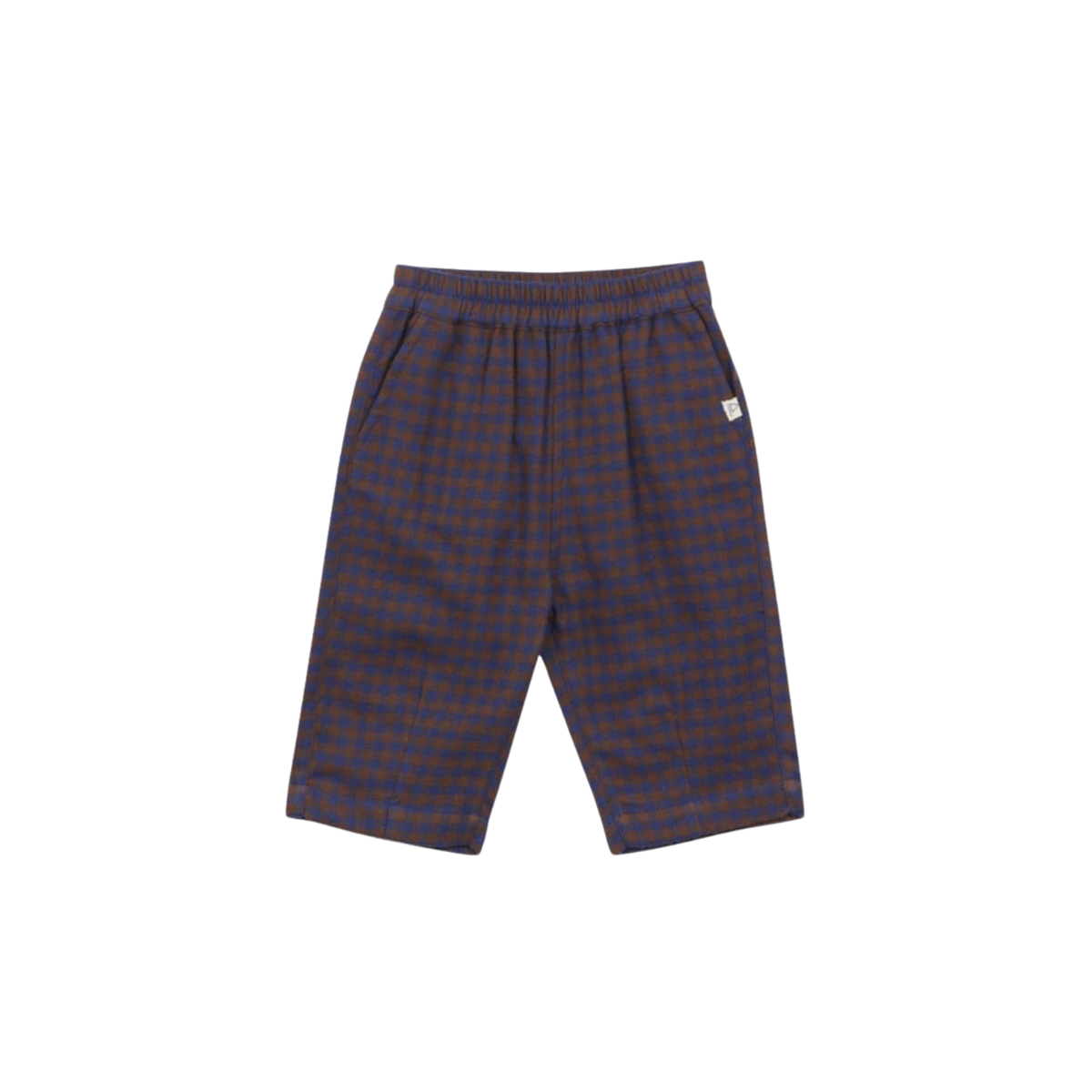 Gingham Baby Trousers | Marron