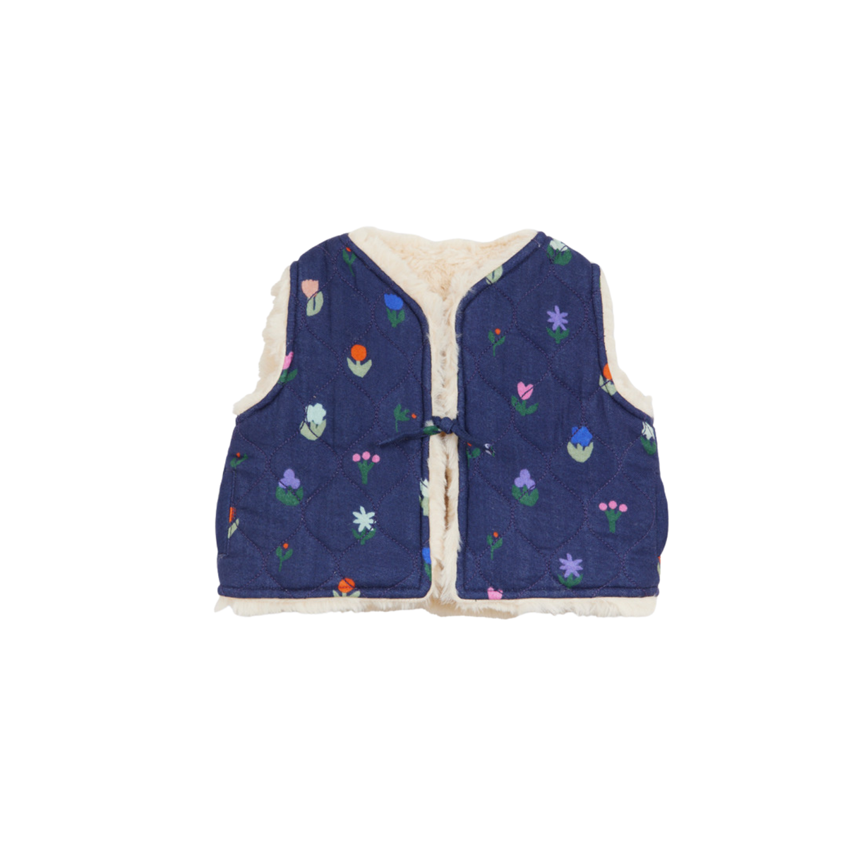 Reversible Flower Baby Vest | Fleurs