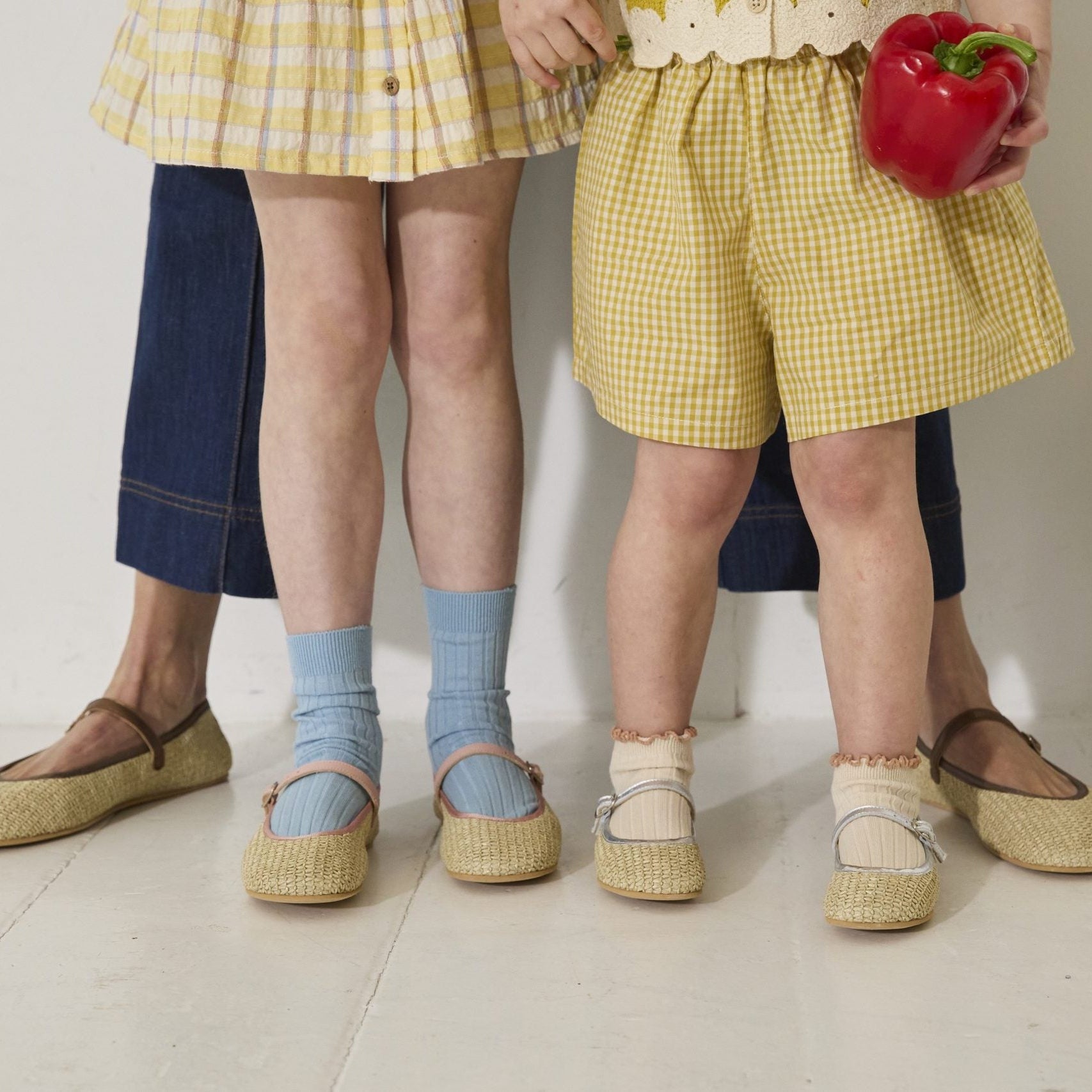 Aurelie Buckle Shoes | Natural Raffia Pink