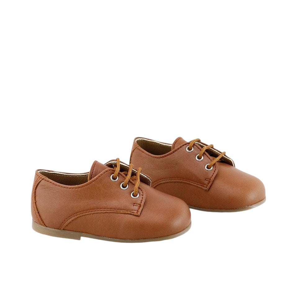 Classic Chestnut Toddler Derby Shoes