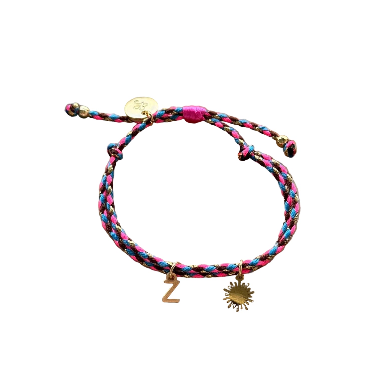 Braided Bracelets | Initial + Charm