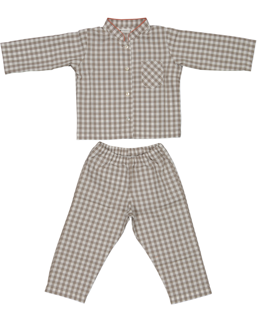Batiste Mandarin Collar Pajamas