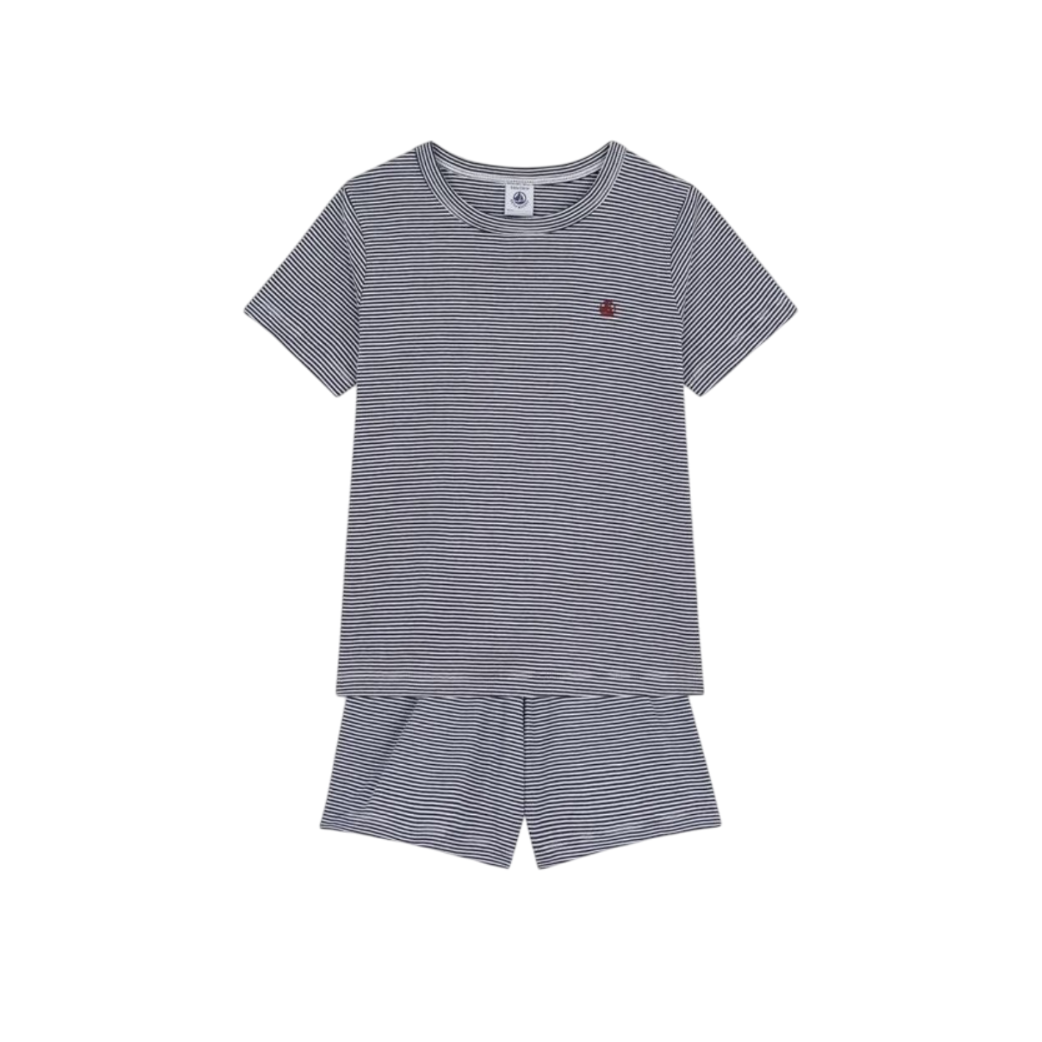Children’s Short Pyjamas | Smoking Blue / Marshmallow White