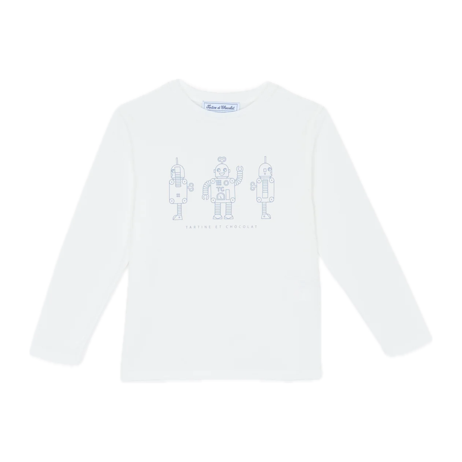 Robot Printed T-Shirt | Ecru