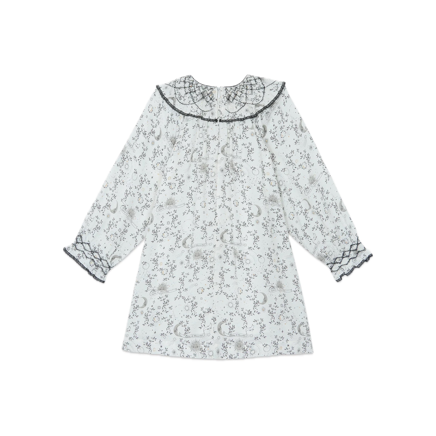 Floral Embroidery Dress | Ecru