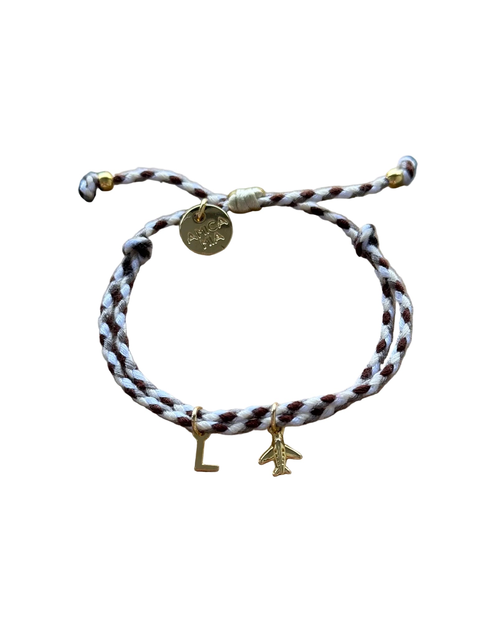 Braided Bracelets | Initial + Charm