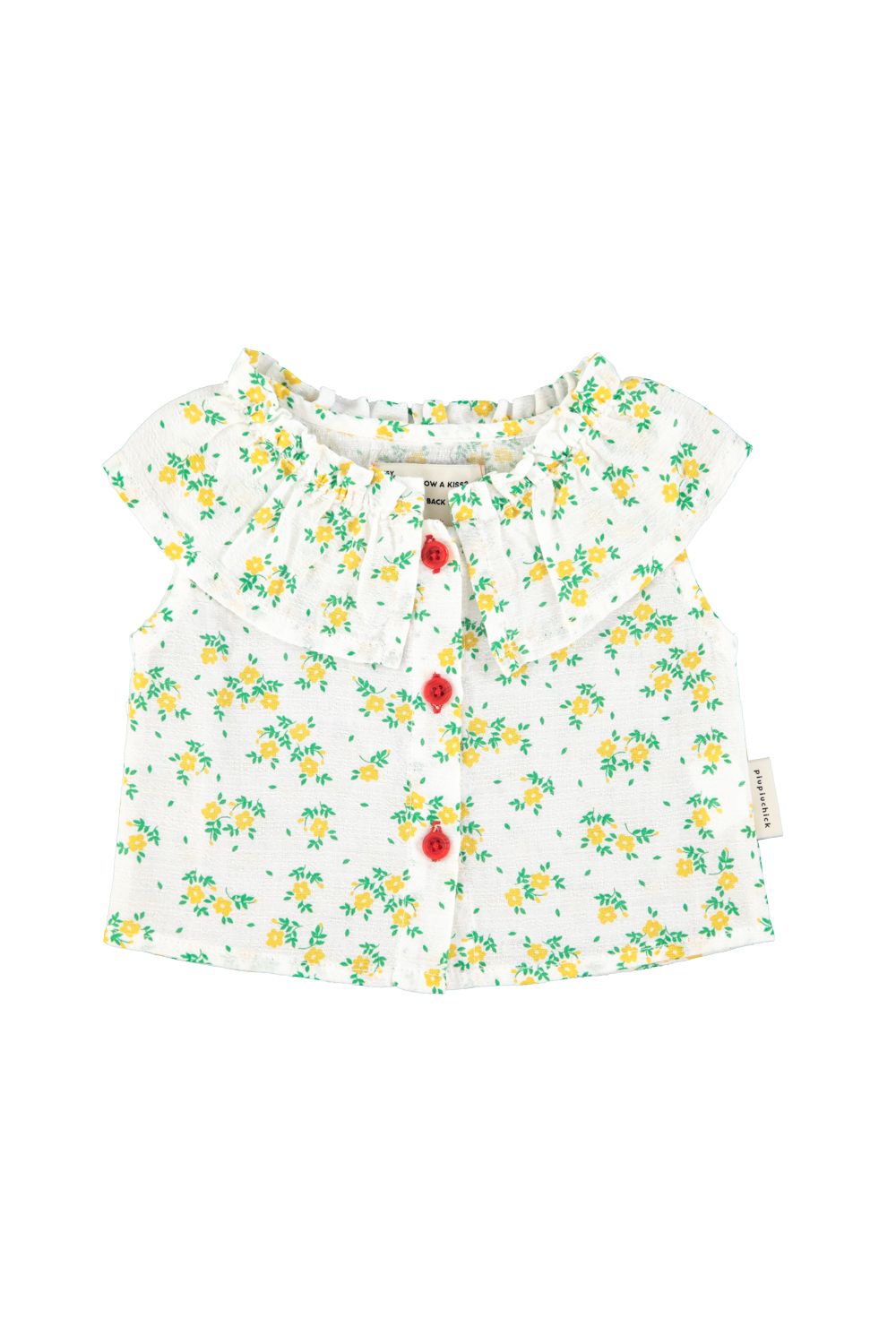 Flower Print Blouse | Ecru/Yellow