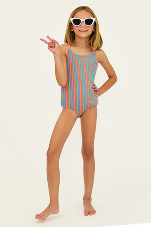 Little Julia One Piece | Petal Stripes