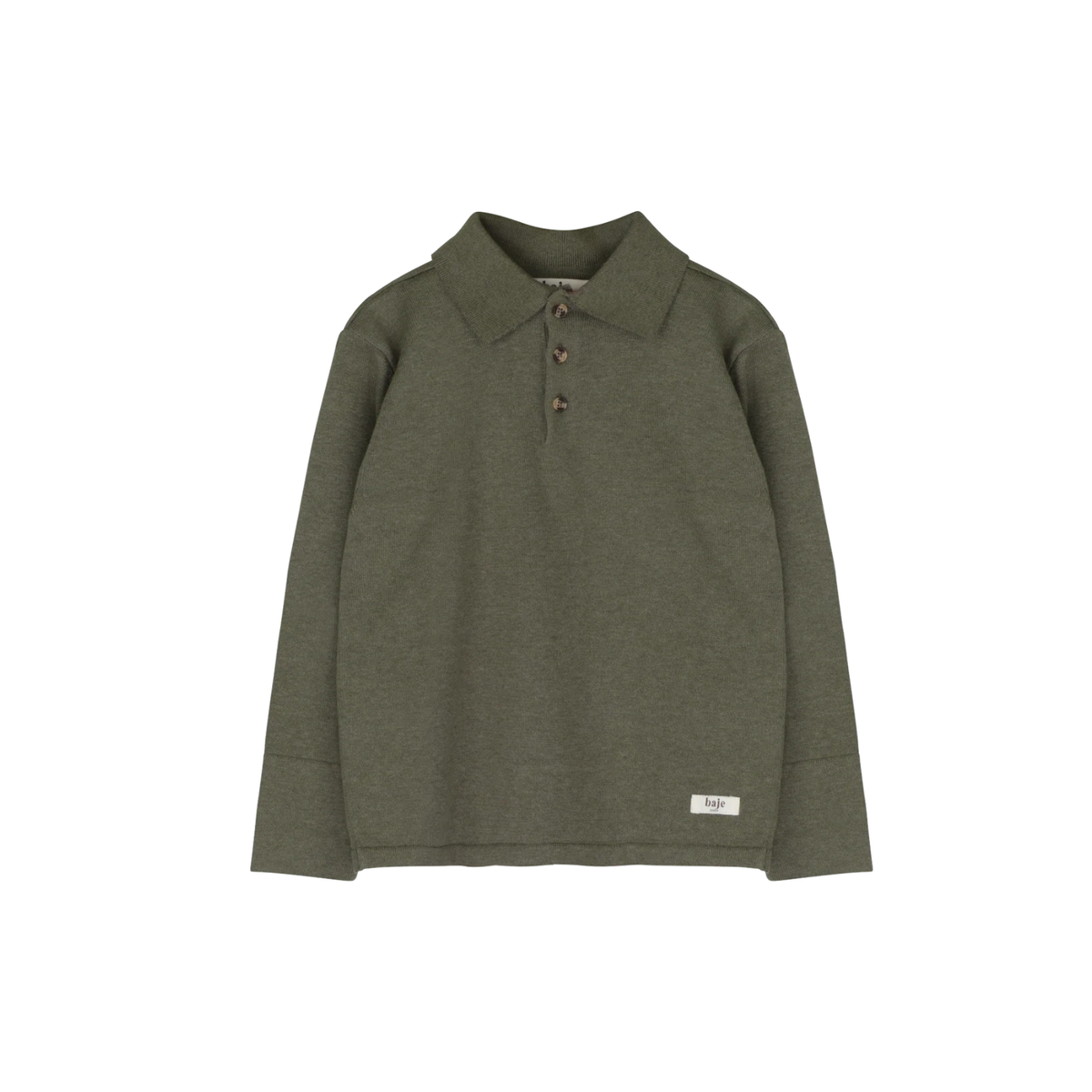 Evans Long Sleeve Polo | Green Agave