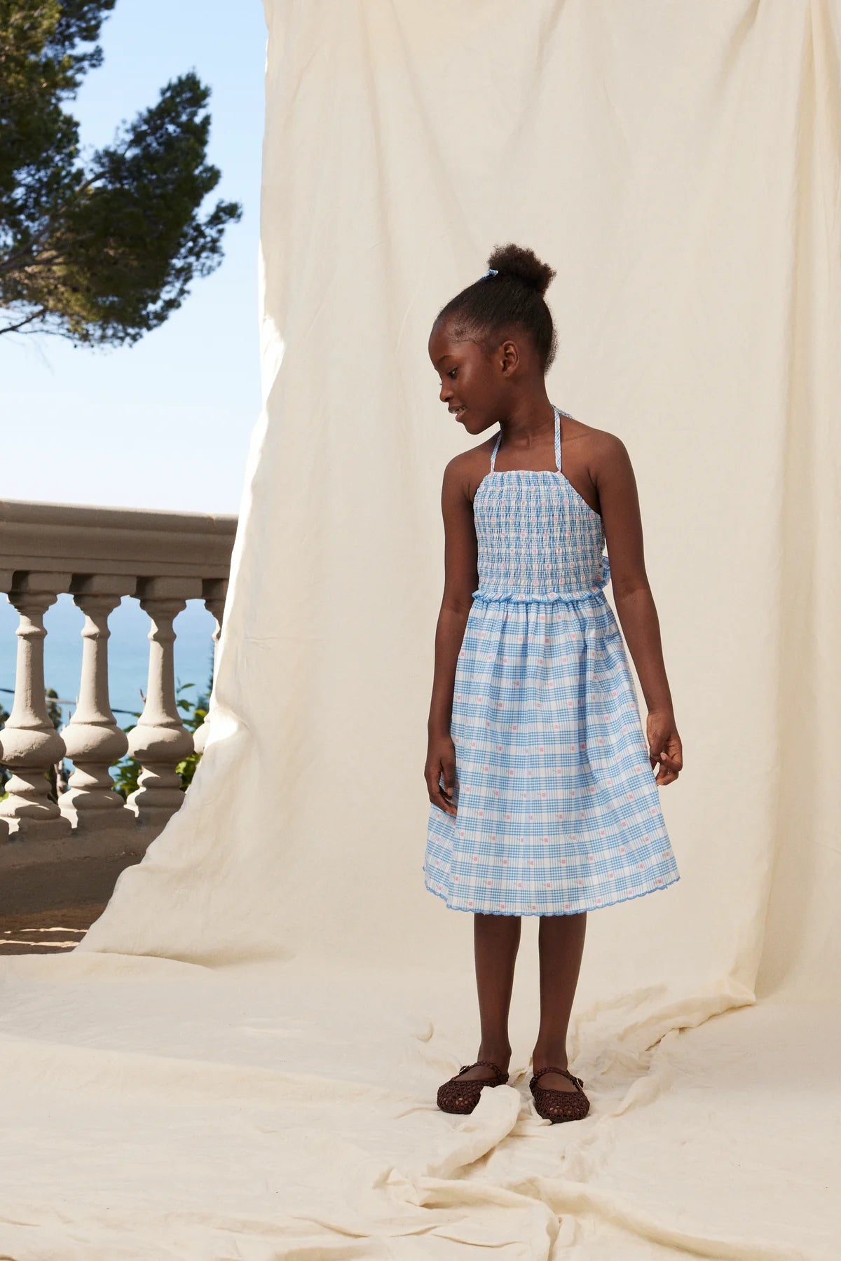 Ida Dress | Signature Floral Check