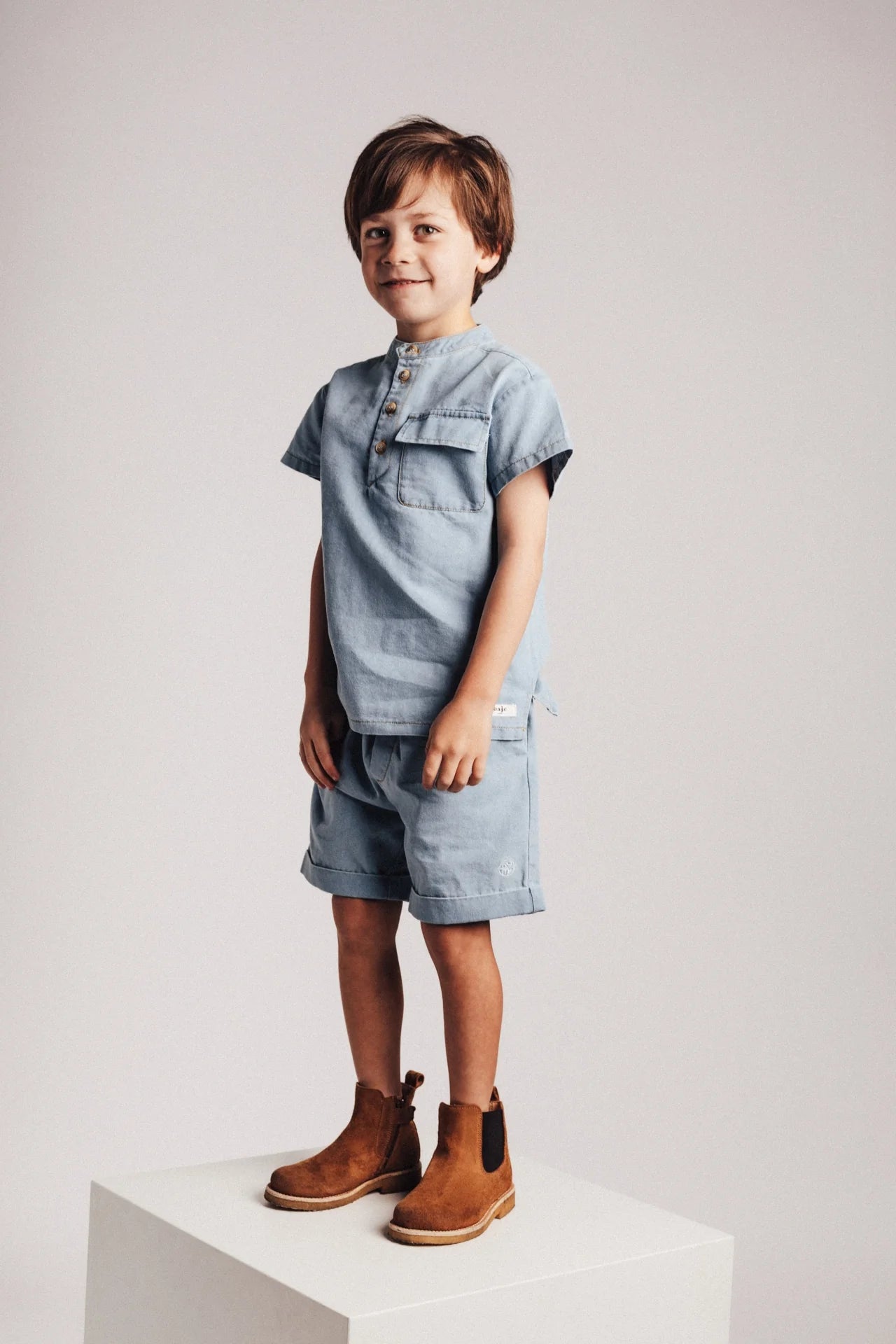 Maas Shorts Set | Blue Denim