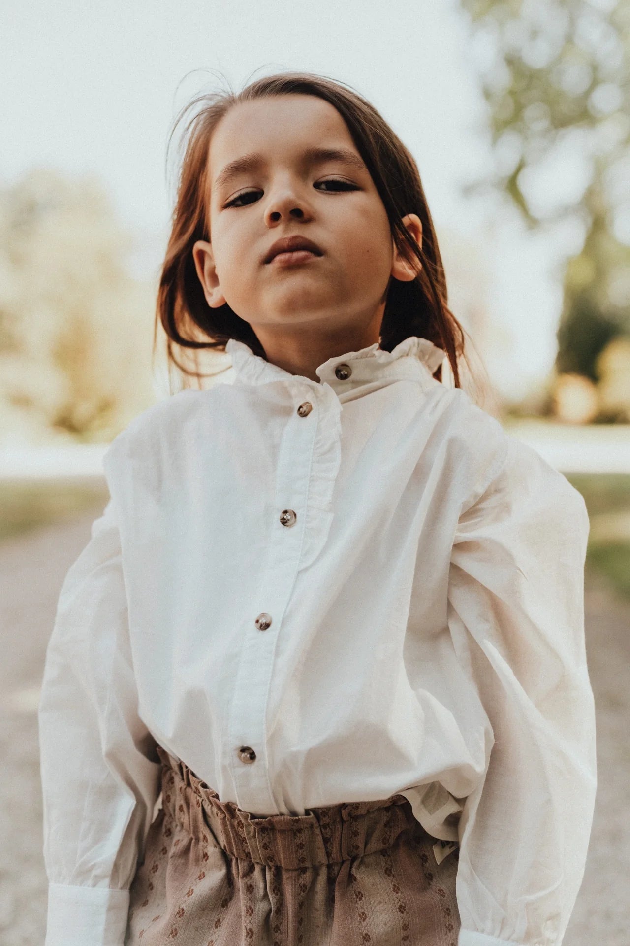 Lydia Long-Sleeved Blouse | White Snow