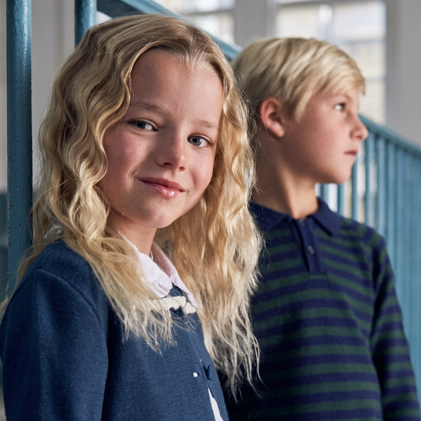 Brio Merino Jumper | Navy Stripe
