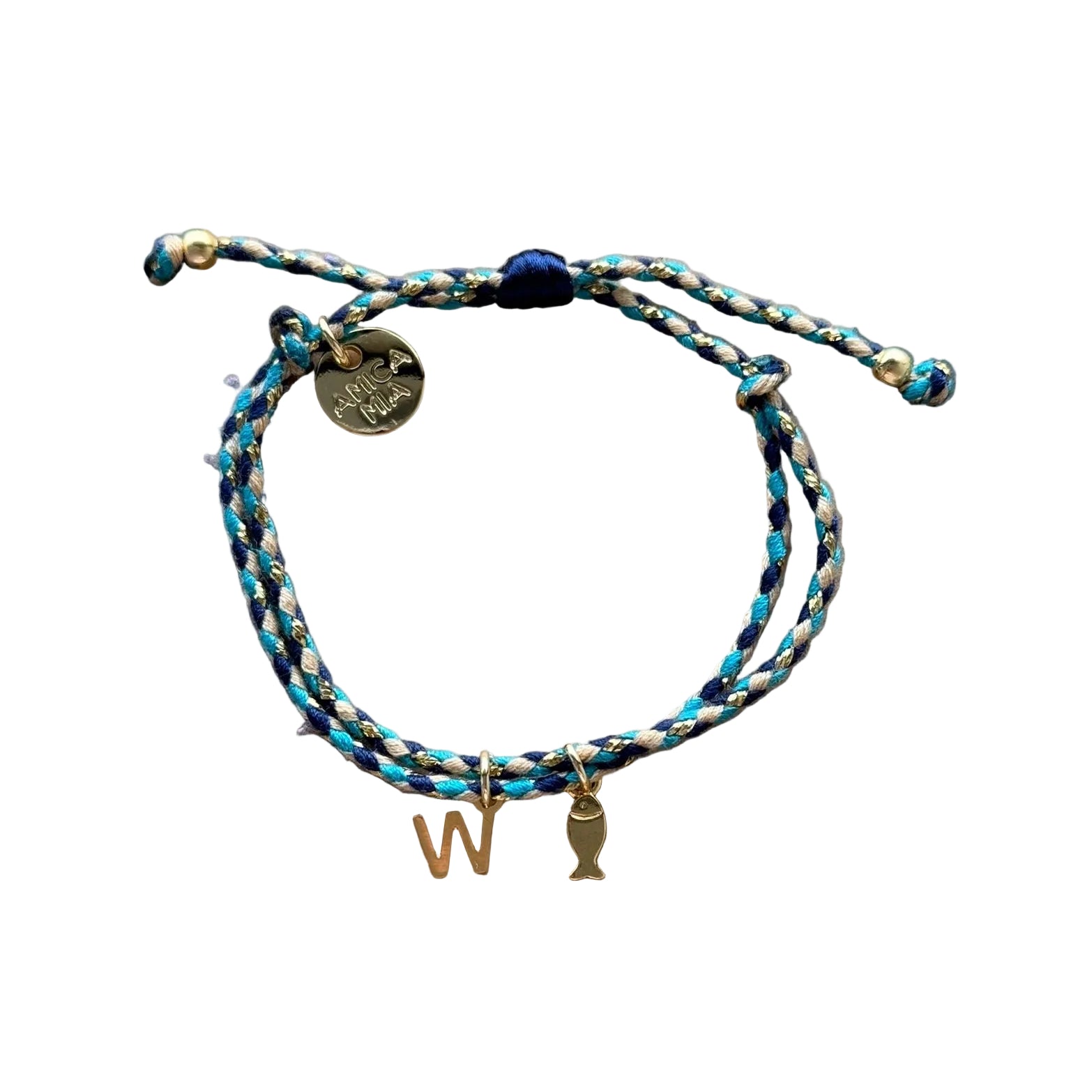 Braided Bracelets | Initial + Charm