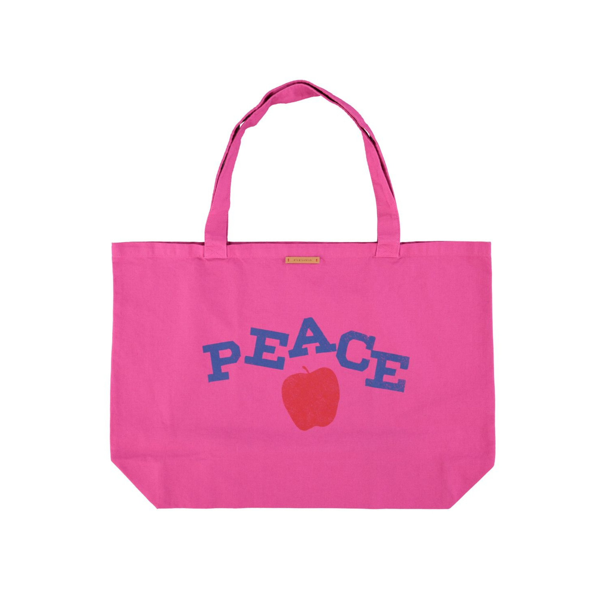 Peace Print XL Bag | Fuschia