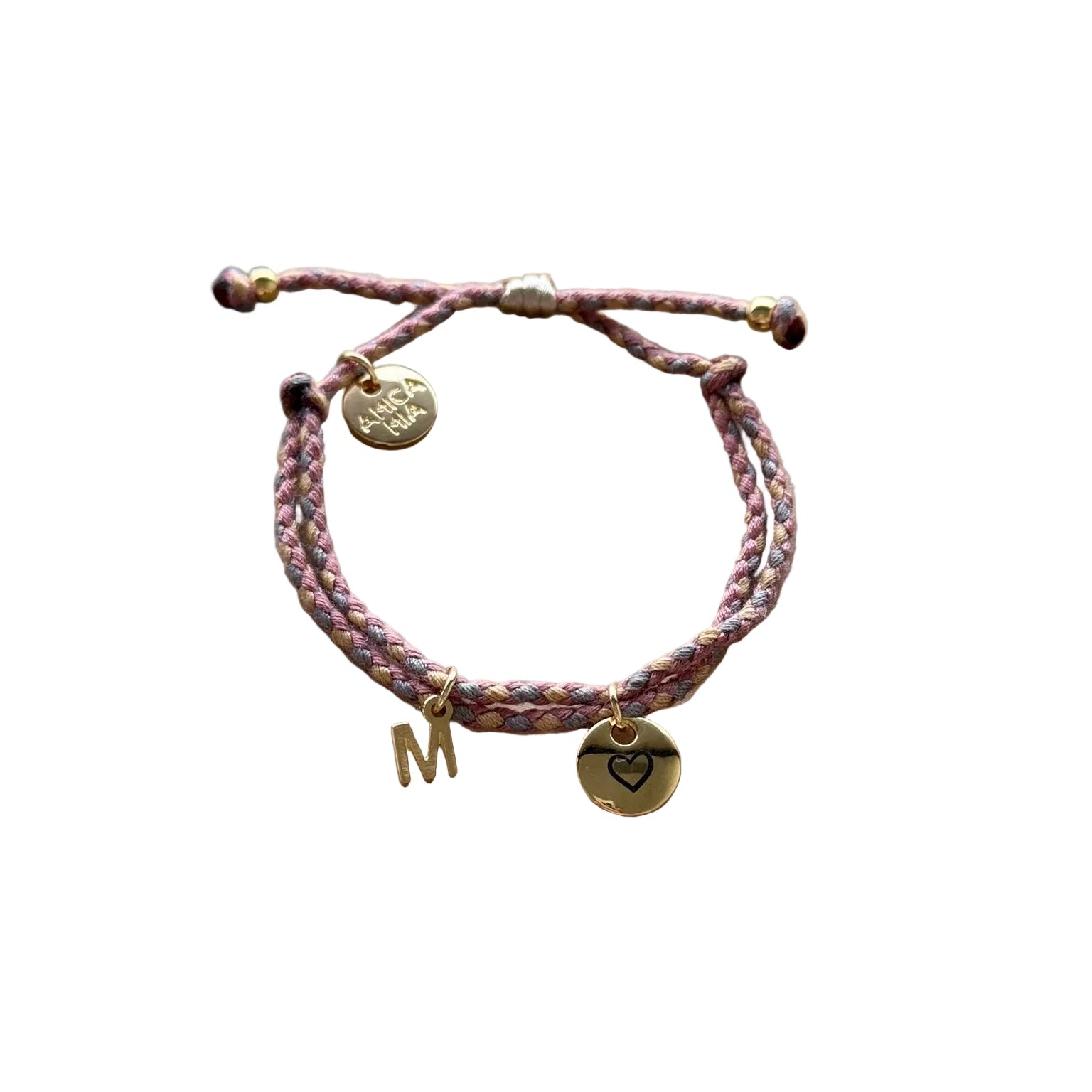 Braided Bracelets | Initial + Charm