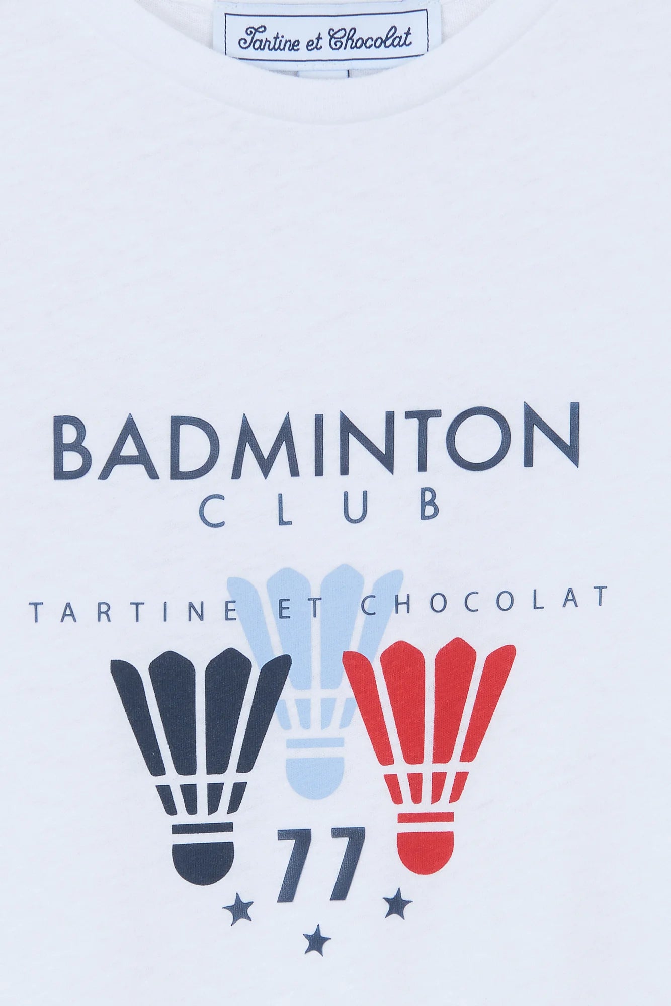 Badminton Print T-shirt | White