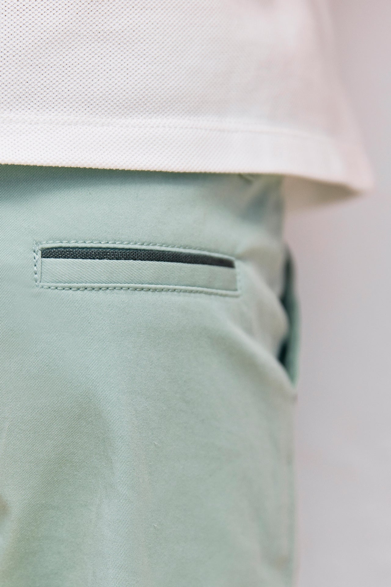 Twill Cotton Shorts | Sage