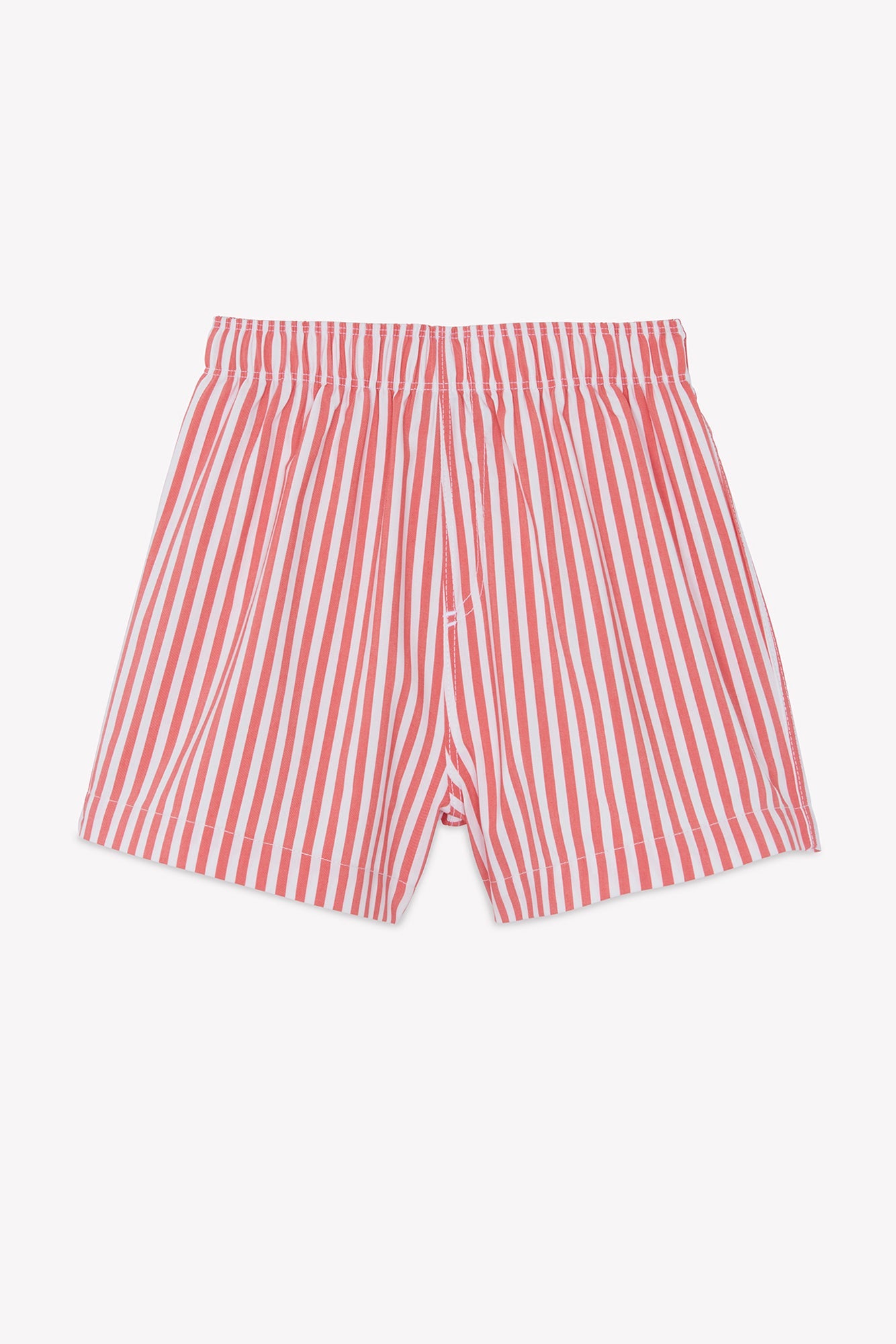 Striped Swim Trunks | Red