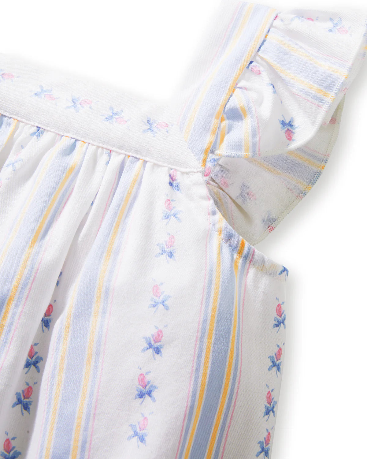 Twill Clara Nightgown | Cottage Stripe