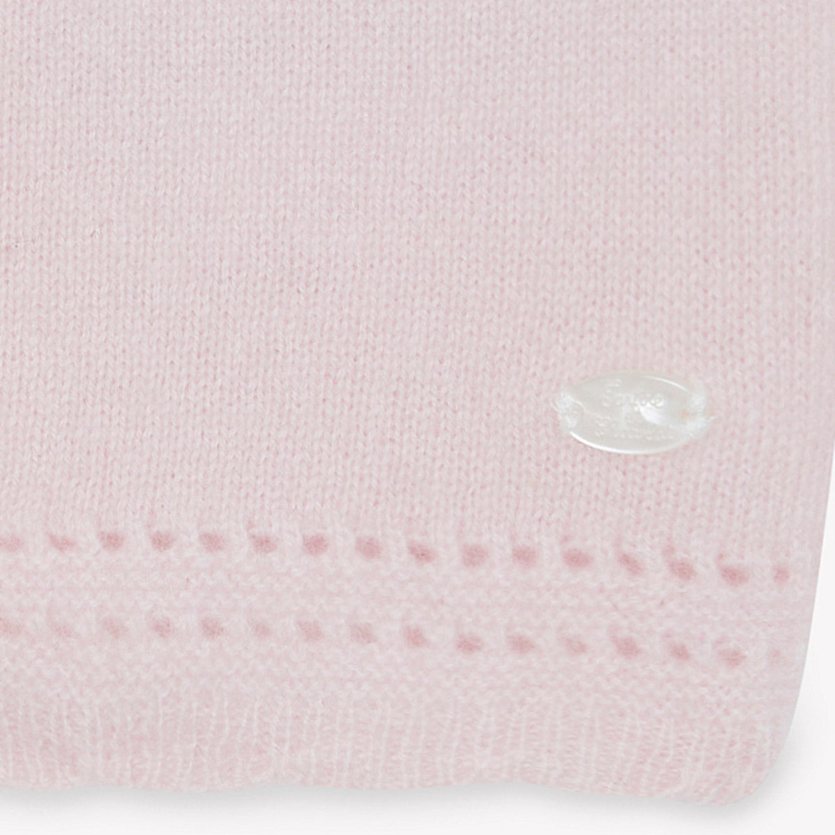 Cashmere Scalloped Cardigan | Rose